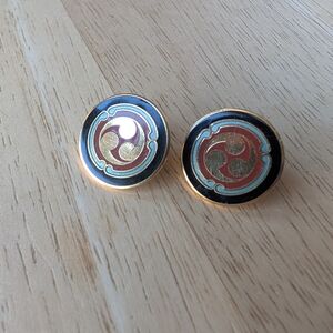 Laurel Burch Gold and Black Earrings